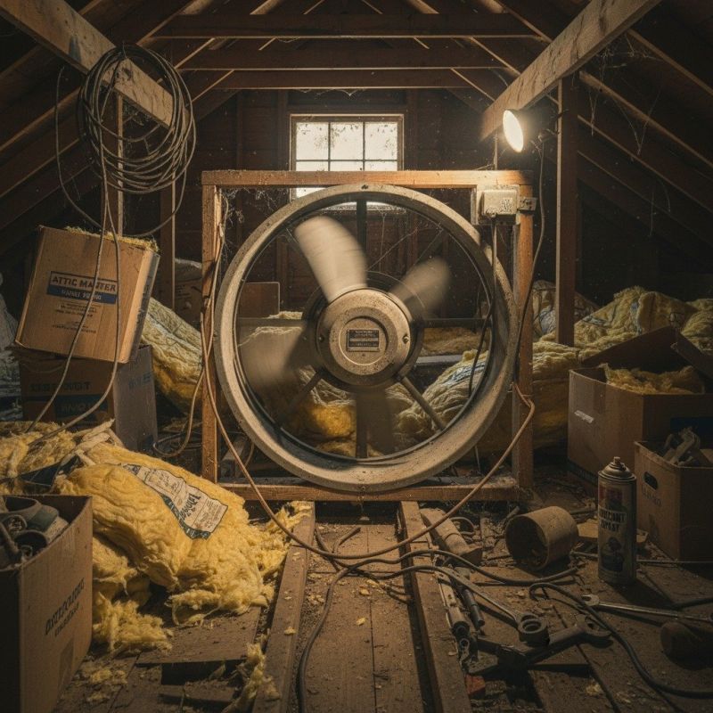 Attic Fan Repair detail